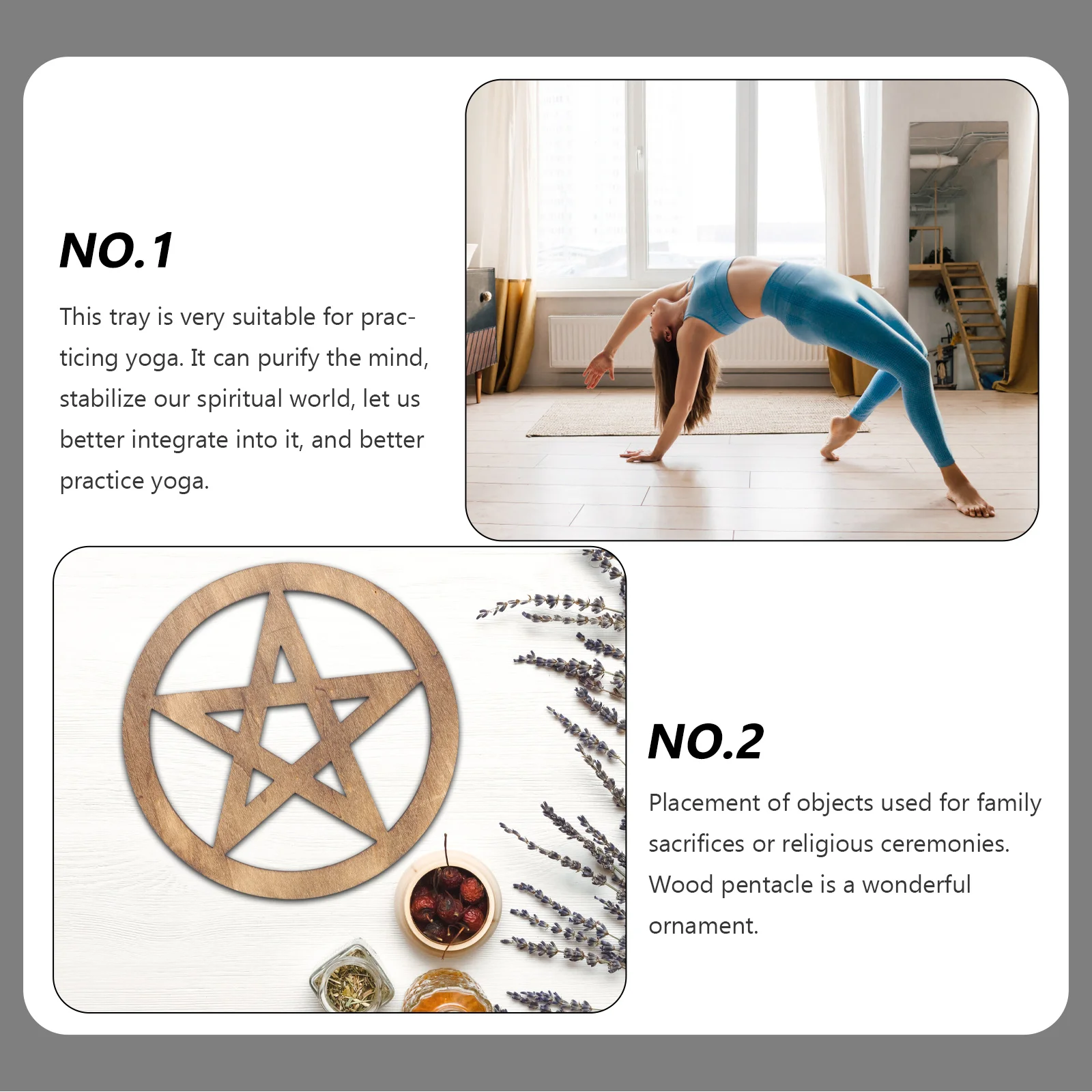 Пентаграмма украшения пентакль алтарь церемония бытовые орнамент деревянная