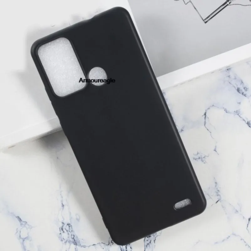 Противоударный чехол siliocn для zte blade a52 гелевый пудинг-бампер мягкий из ТПУ