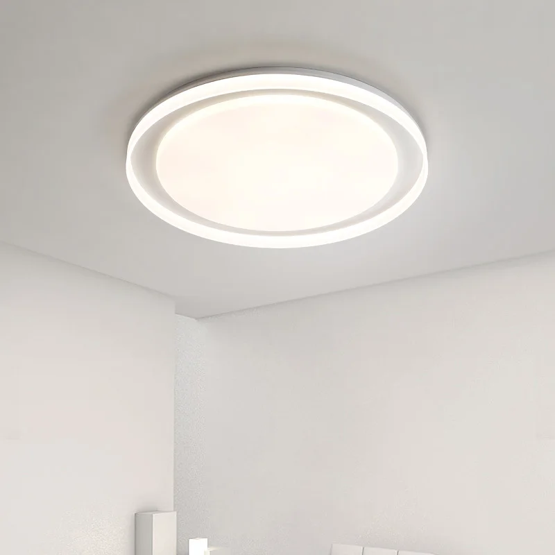

Круглая Светодиодная потолочная лампа, простой современный комнатный декоративный осветительный прибор для гостиной, спальни, коридора, балкона