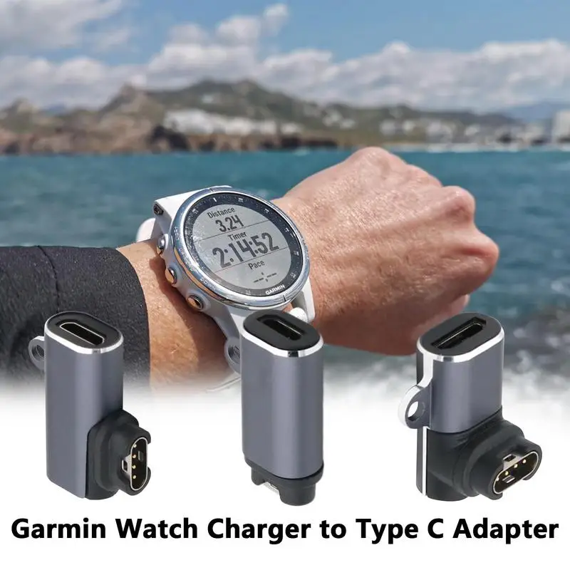 

Зарядное устройство USB Type C/Micr-o для смарт-часов, портативный адаптер для Gar-min Fenix 7, Fenix 7, 6S, 6, 5X CAME 2, Sq Instinct 2 S