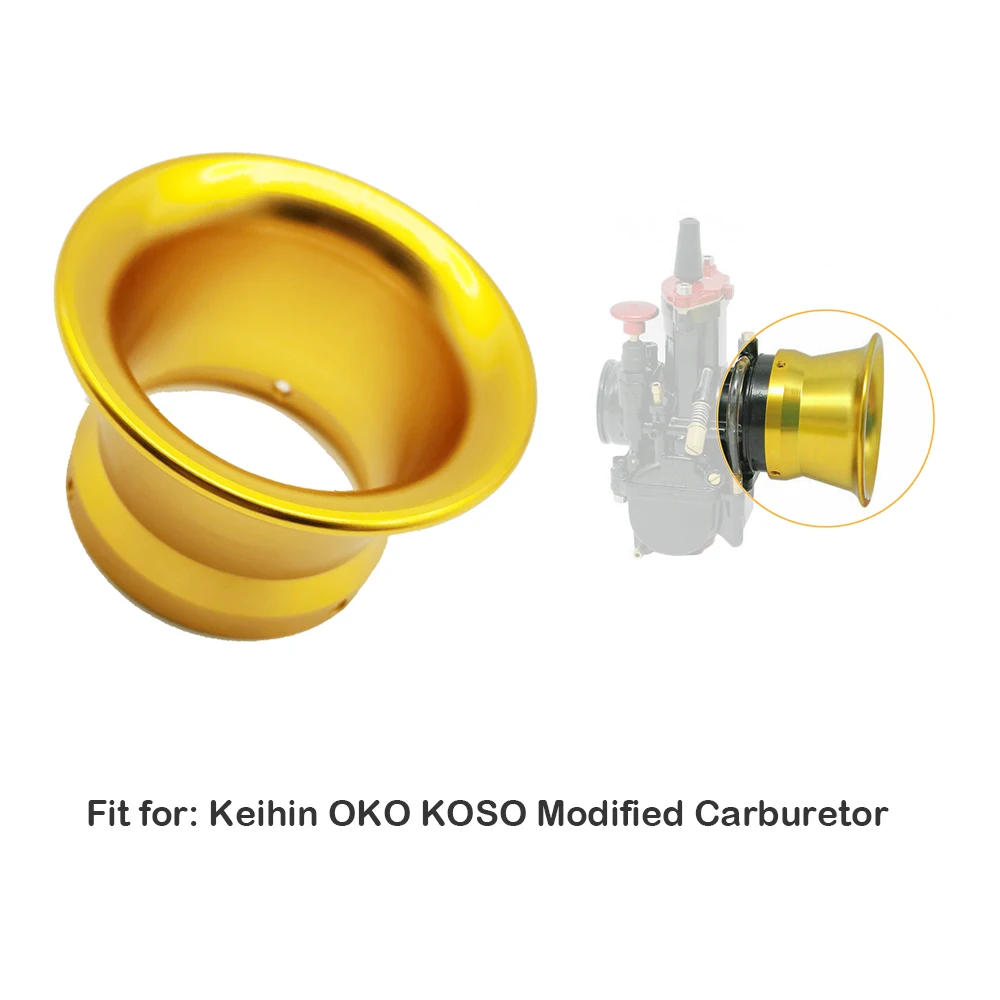 

55mm Motorcycle PWK32 PWK34 Keihin OKO KOSO Modified Carburetor Air Filter Velocity Stacks Horn Cup For 32/34mm Carb