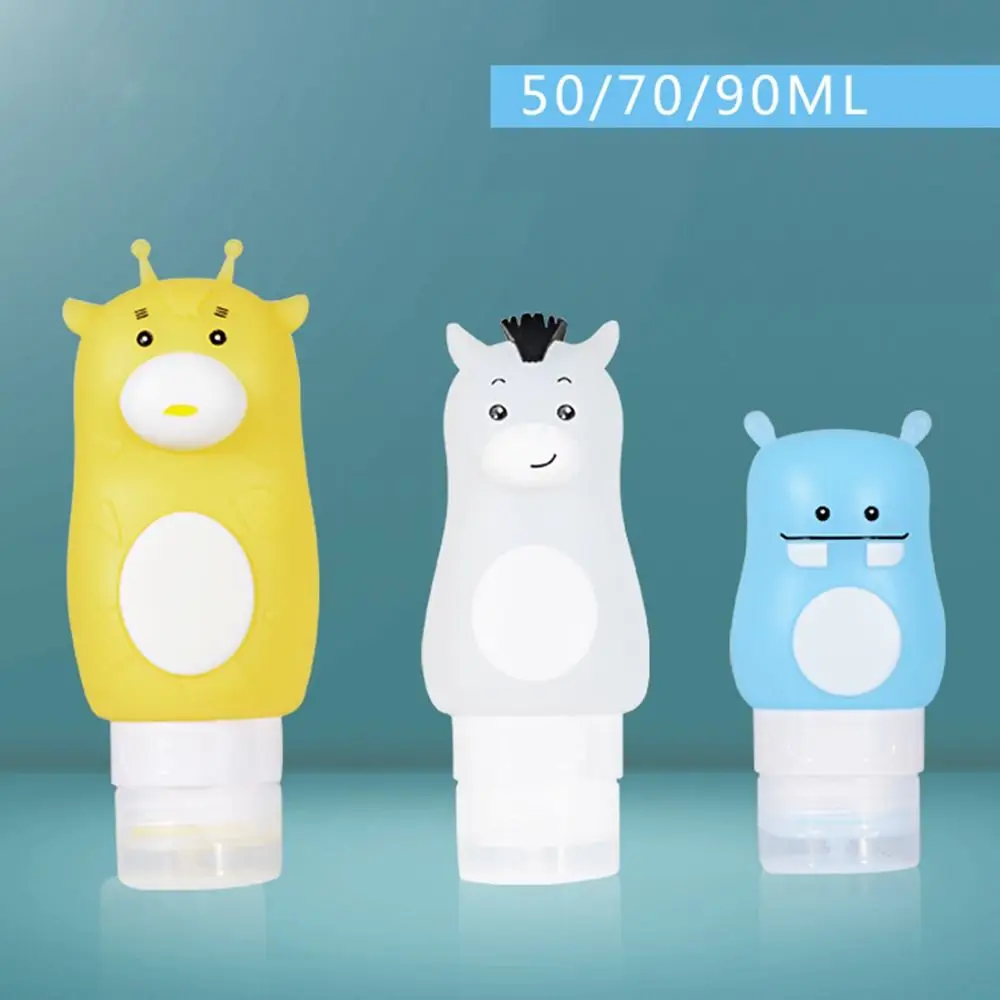 

Силиконовая многоразовая бутылка для геля для душа, 50/70/90 мл