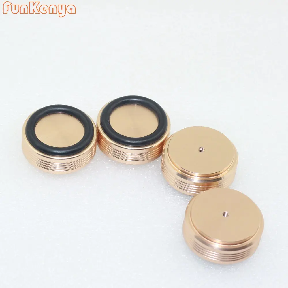

44×17mm Anodizing Aluminum Gold Silver Black Chassis Foot 44mm Rubber Ring DIY Enclosure CNC Quality Machine Feet