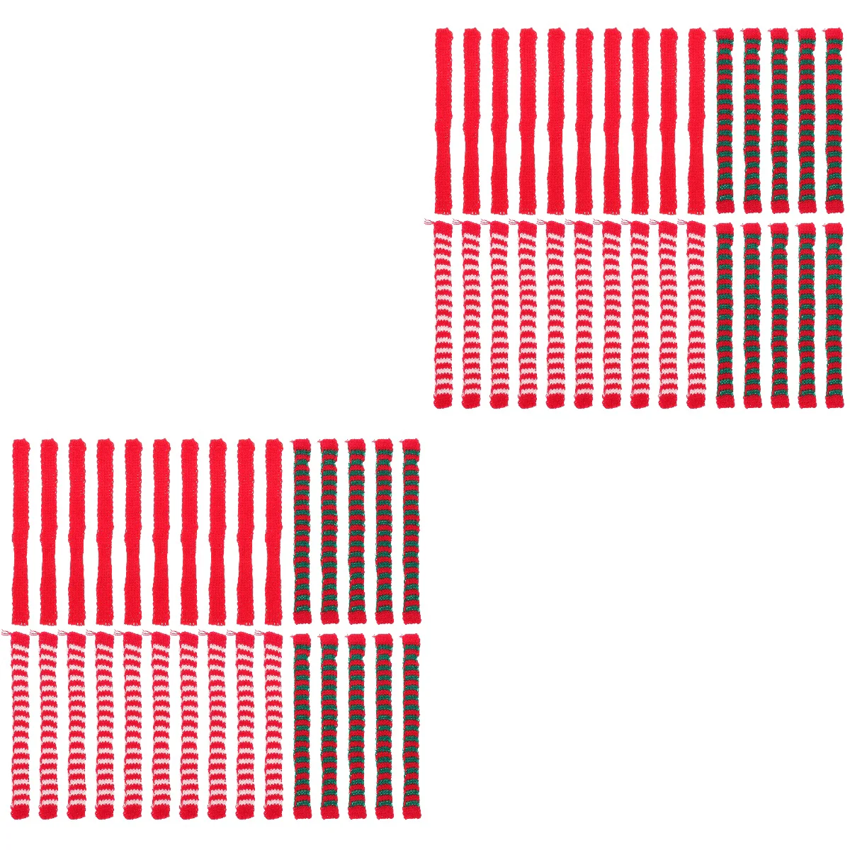 

Christmas Scarf Scarves Minidollbottle Decoration Knittedred Tree Diy Pet Stripes Supplies Gifts Crafts Hanging Candycover Santa