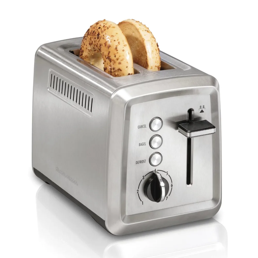 

2023 New Hamilton Beach 2 Slice Toaster, Stainless Steel, Extra-Wide Slots, 22794