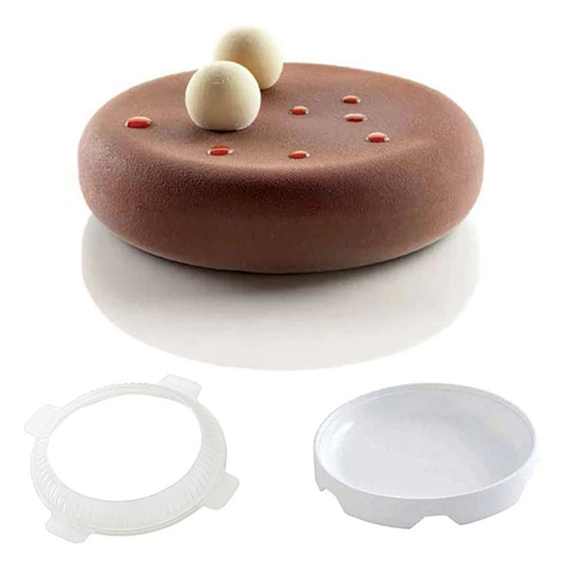 

1set Round Eclipse Silicone Cake Mold For Mousses Ice Cream Chiffon Cakes Baking Pan Decorating Accessories Bakeware Tools