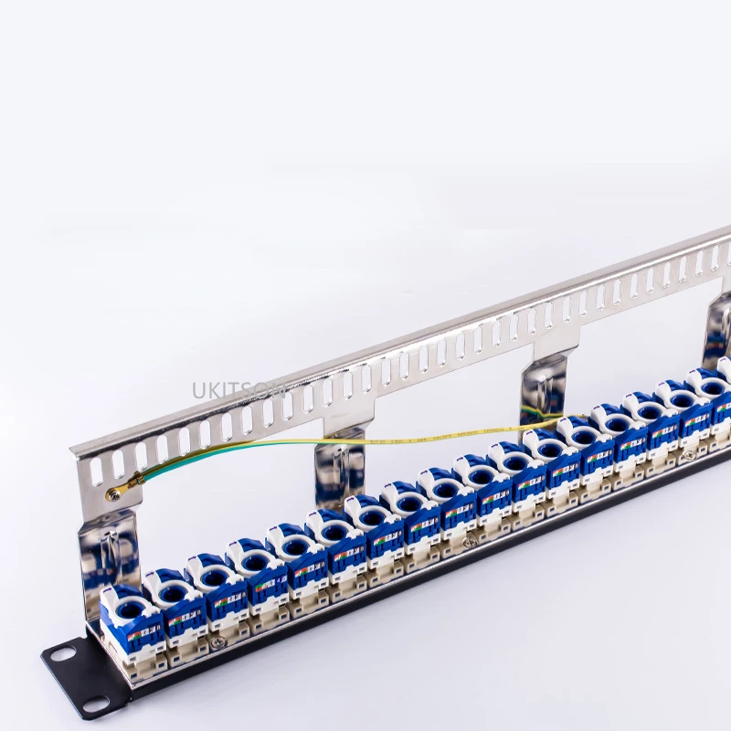 

2022.Toolless Patch Panel With 24 Plugs Tool-free CAT6 RJ45 Keystone Jack Module Socket For 19" Inch Rackmount Internet