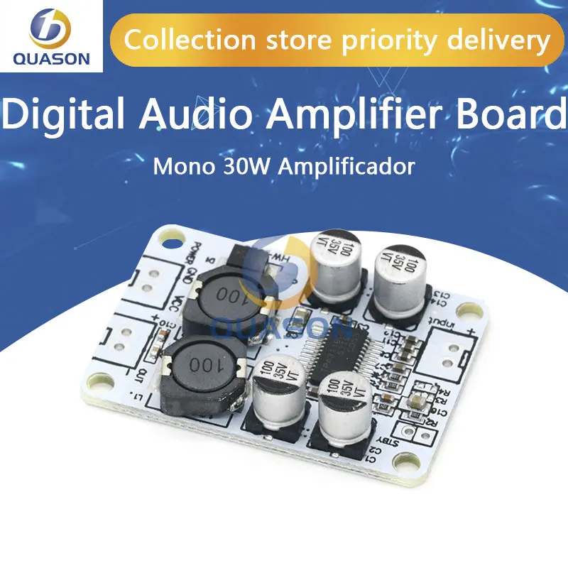 TPA3110 Digital Audio amplifier board Mini amplifiers PBTL single channel Mono 30W amplificador