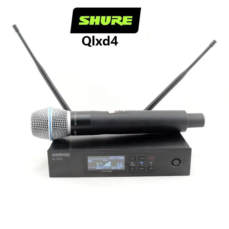 

SHURE Qlxd4 Beta58 One on One Wireless Microphone Stage Specific Performance Microphone Suitable for OK Stage Performance