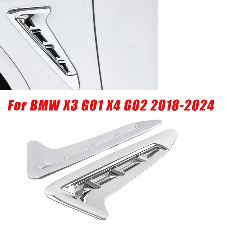 1 Пара Накладка на воздуховыпускное отверстие переднего бокового крыла для BMW X3 G01