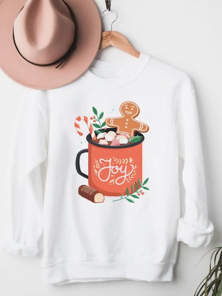 

Sweet Funny Style Love Christmas Graphic Pullover Merry Festival Clothes Cartoon Fashion Women Clothing Female Sweatshirts