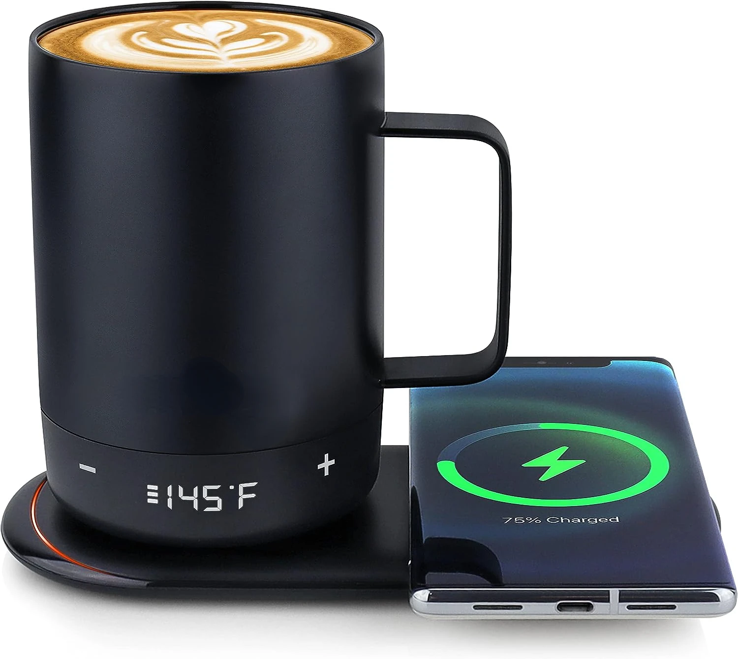 

Кружка с подогревом, большая, 14 унций, время автономной работы 5 часов, точная регулировка температуры, подогрев кружки с питанием от батареи, с двойным проводом