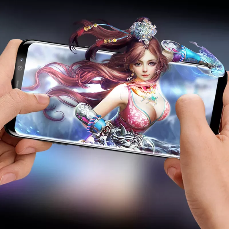 

Curved Tempered Glass for Samsung S21 Ultra S8 S9 S10 Plus S10E Screen Protector for Samsung Note 20 Ultra 10 9 8 Glass