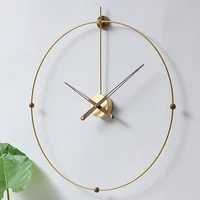 nordic luxury large wall clock silent metal gold wall watches modern clocks wall home decor spain clock living room decoration
