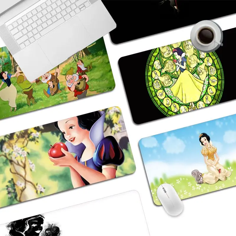 

DisneyPrincess Snow White Custom Skin Gaming Laptop Computer Desk Mat Mouse Pad Mouse Mat Notbook Mousepad Gamer For Bedroom