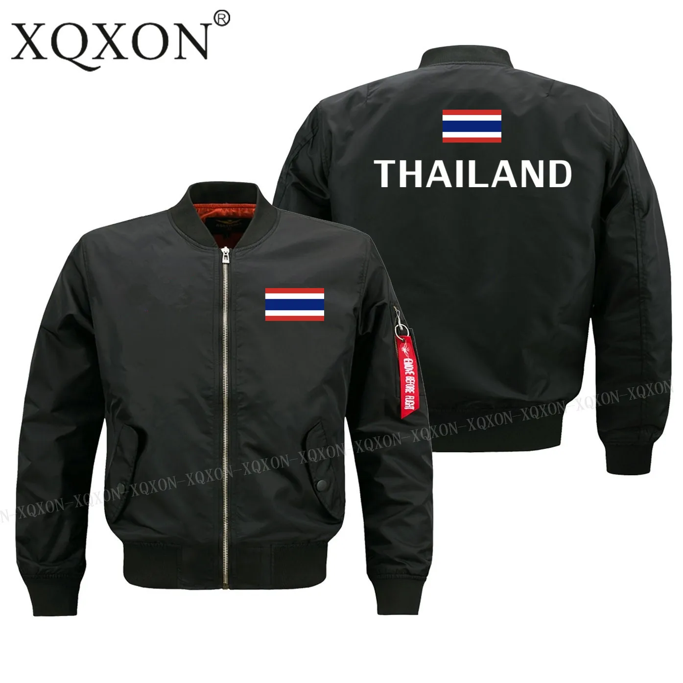 

New-2022Military Style Autumn Winter Bomber Jacket High Quality Thailand Flag Design Men Jackets Coats J191