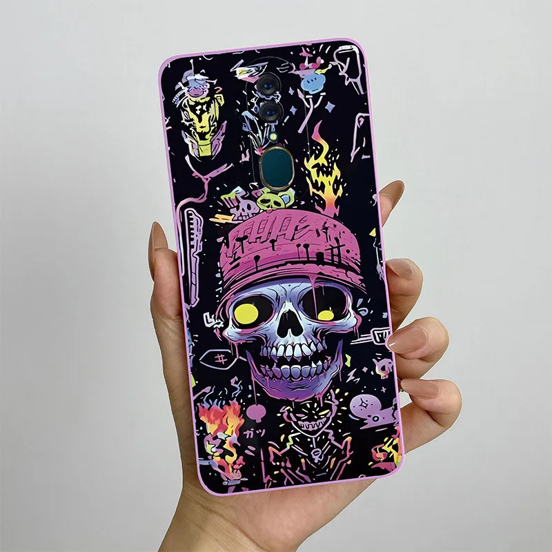 Мягкий силиконовый защитный чехол-накладка с принтом для OPPO F11 A9X чехол телефона