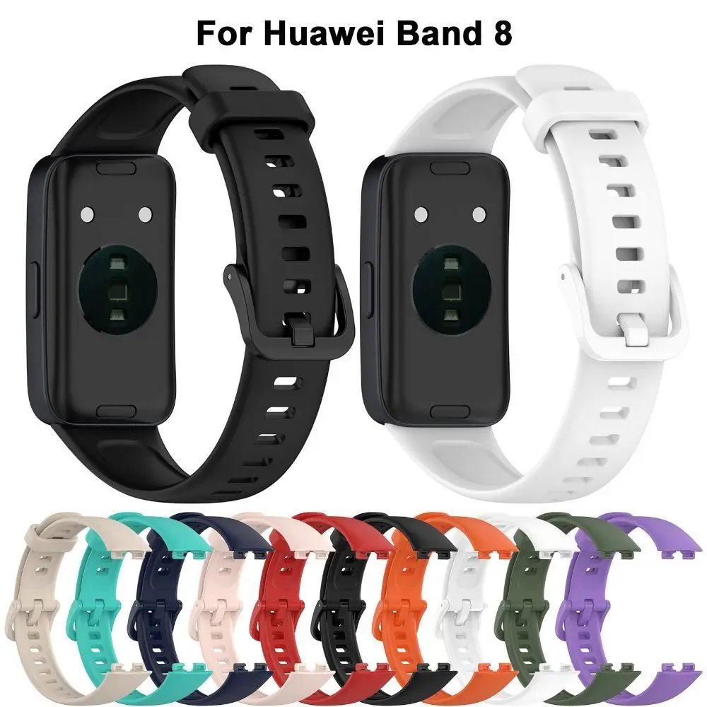 

For Huawei Band 8 Strap For Huawei Band 8 Silicone Replacement Wristband Smart Watch Bracelet Straps Accessories