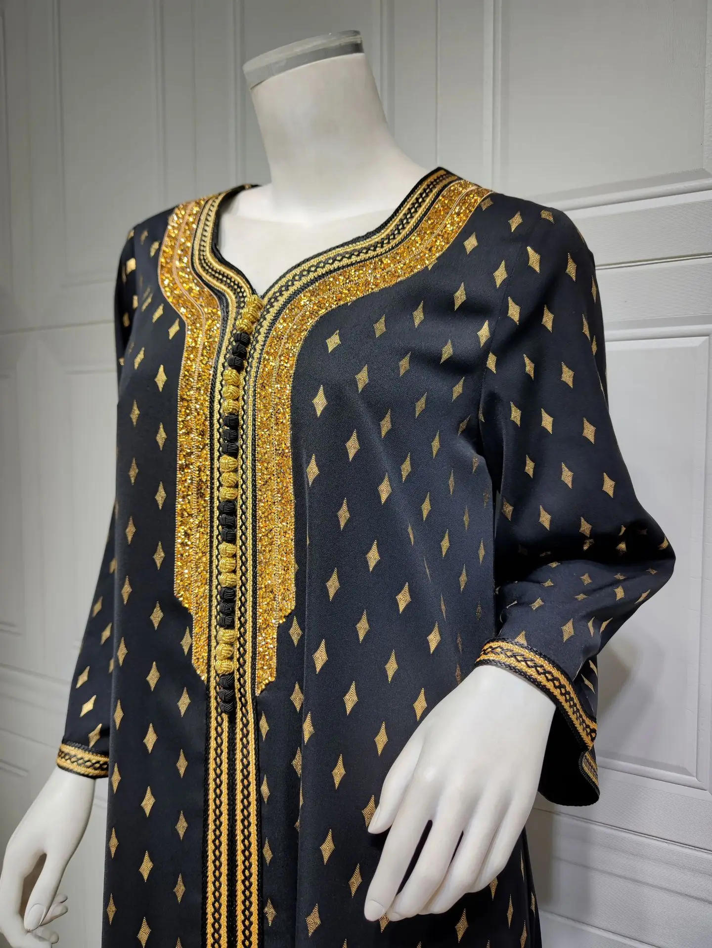 Diamond Kaftan Arab Evening Muslim Dress Women Abaya Jalabiya Saudi Dubai Party Dresses Turkey Islam Moroccan Caftan Ramadan
