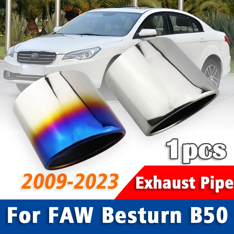 

1Pcs For FAW Besturn B50 2009-2016-2023 Stainless Steel Exhaust Pipe Muffler Tailpipe Muffler Tip Rear Tail Throat Accessories