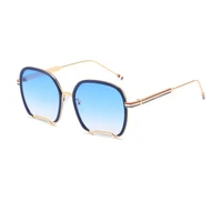 new vintage women sunglasses 2022 fashion square sun glasses men luxury brand designer classic half frame eyewear ladies shades