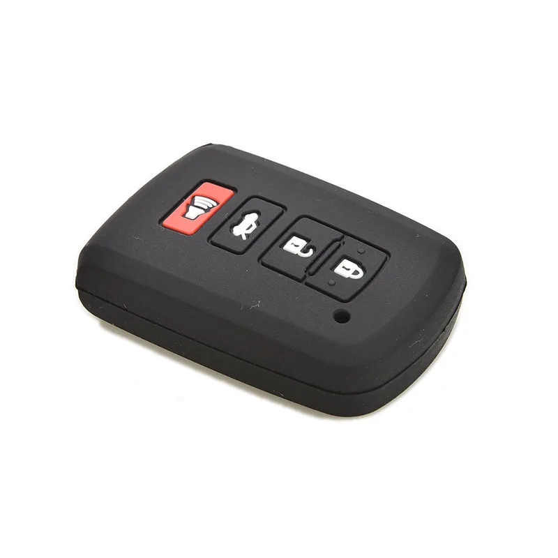 

2019 новый силиконовый чехол для Toyota Camry RAV4 Avalon Remote Smart Key 4 Button black