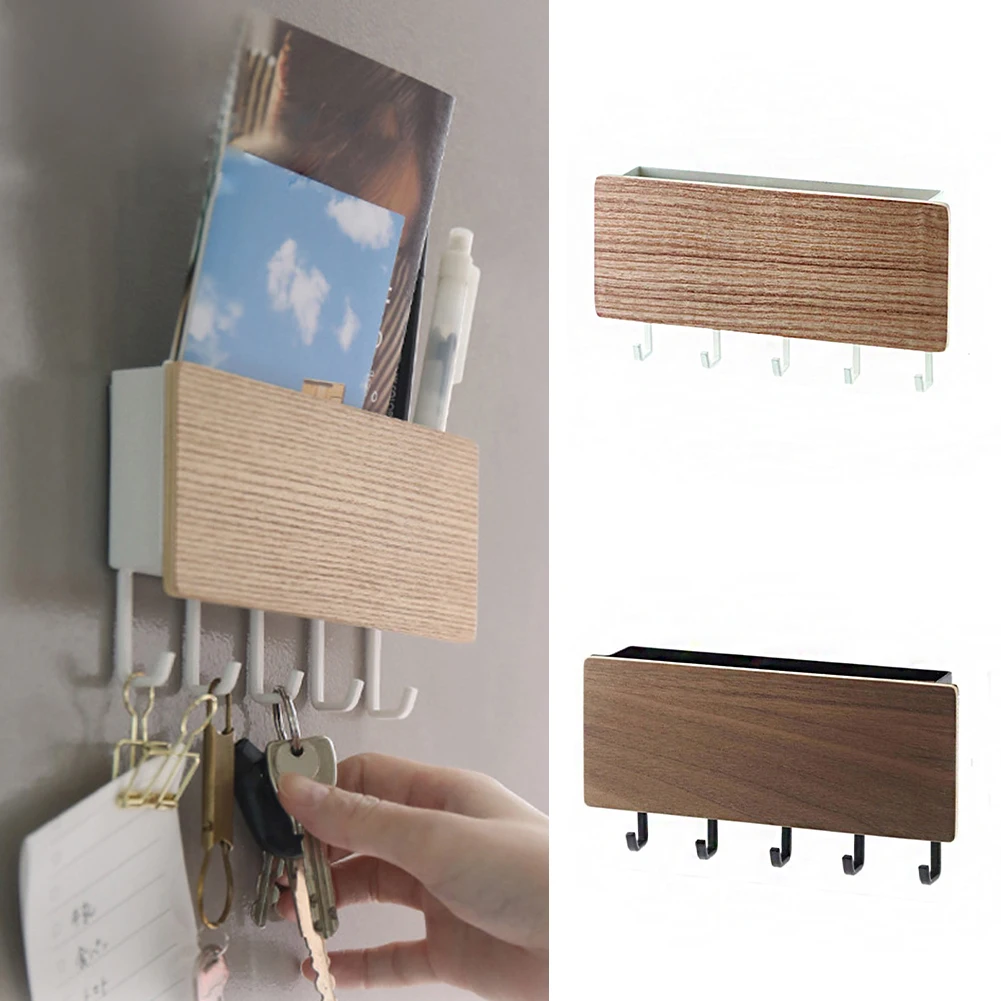 

Крючки для хранения, деревянная вешалка для ключей, домашняя декоративная настенная винтажная компактная Стойка для прихожей, комнаты, спальни, двери, задней панели