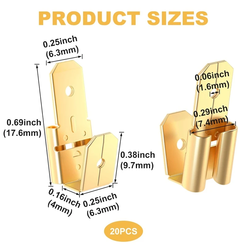 20 шт. латунные быстроразъемные штепсельные Разъемы
