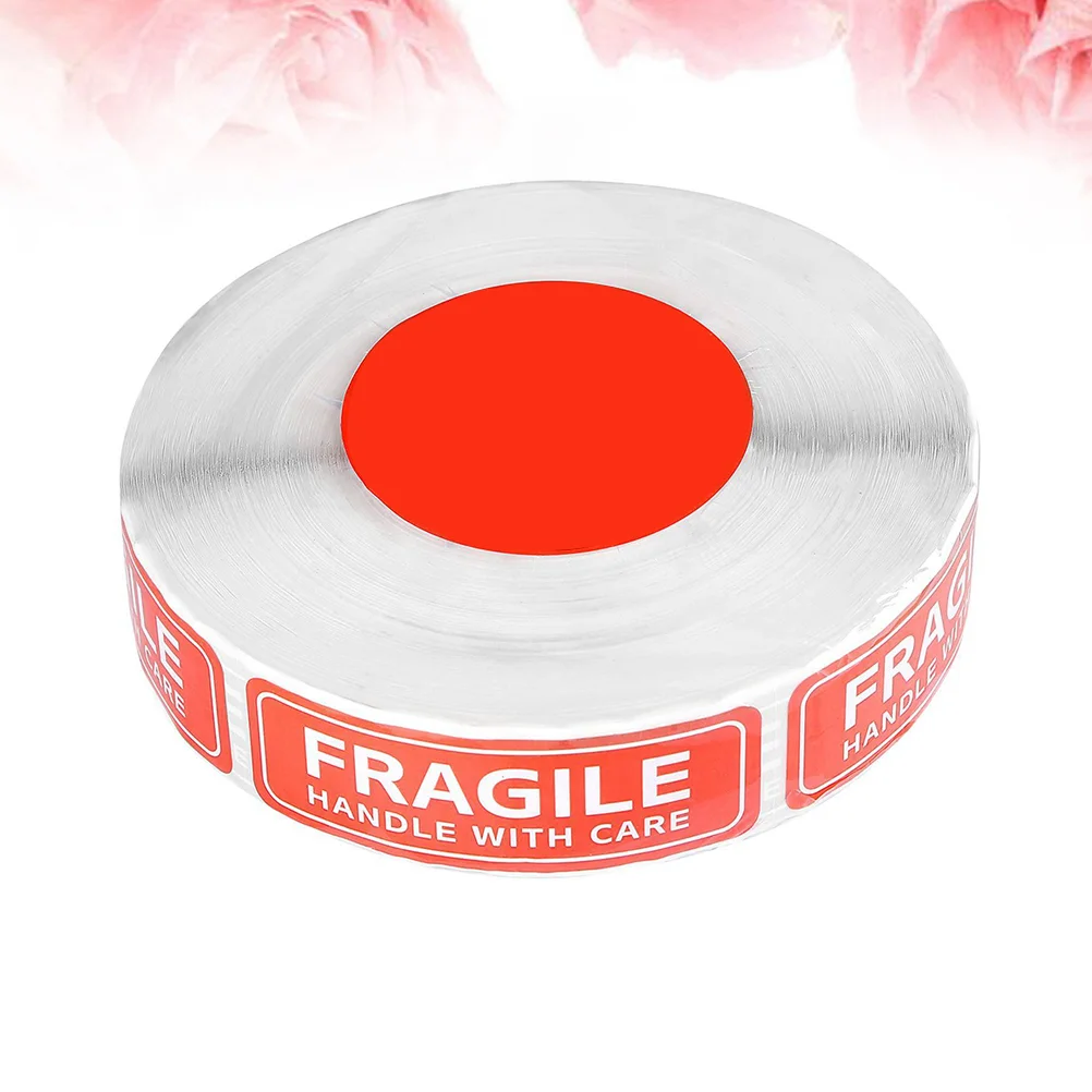 

125Pcs Fragile Warning Stickers Red Fragile Warning Decal Warning Shipping Labels Handle with Care Fragile Sticker Roll for