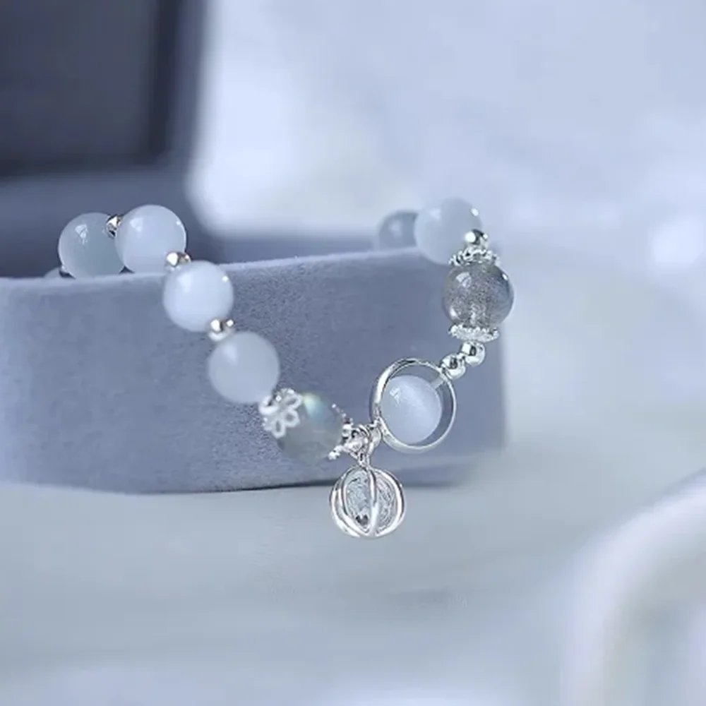 Нефритовый браслет бусины из ниток корейская мода ювелирные изделия для женщин