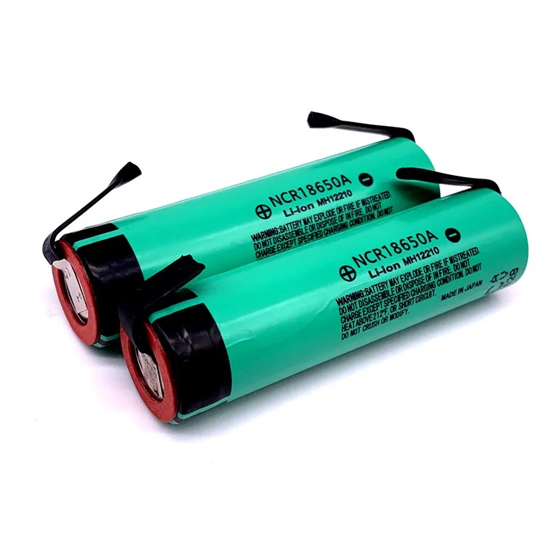 Новый оригинальный перезаряжаемый аккумулятор ncr18650a 3 7 в 3100 мАч + никелевые листы