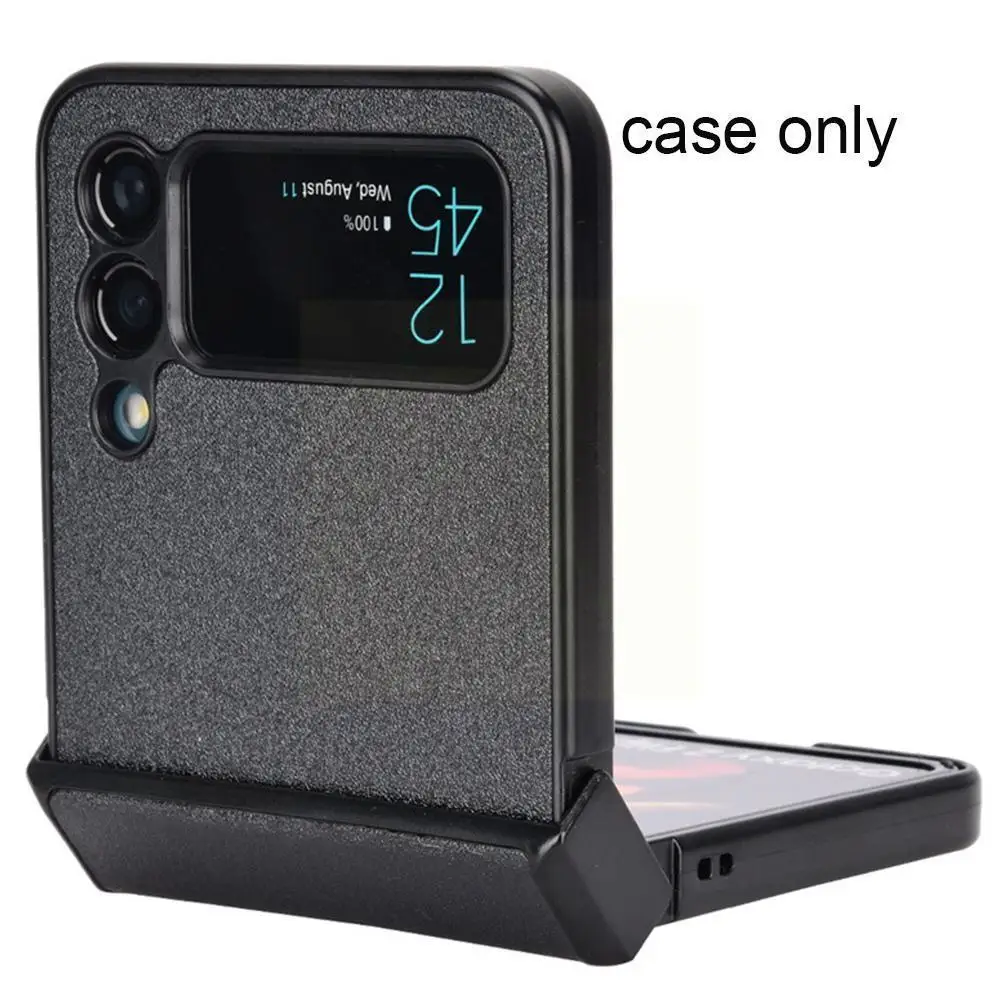 

For Z Flip 3 5g Of Luxury Siamese Carbon Fiber Slim Anti-knock Phone Protective Cover For Z Fli A9c2