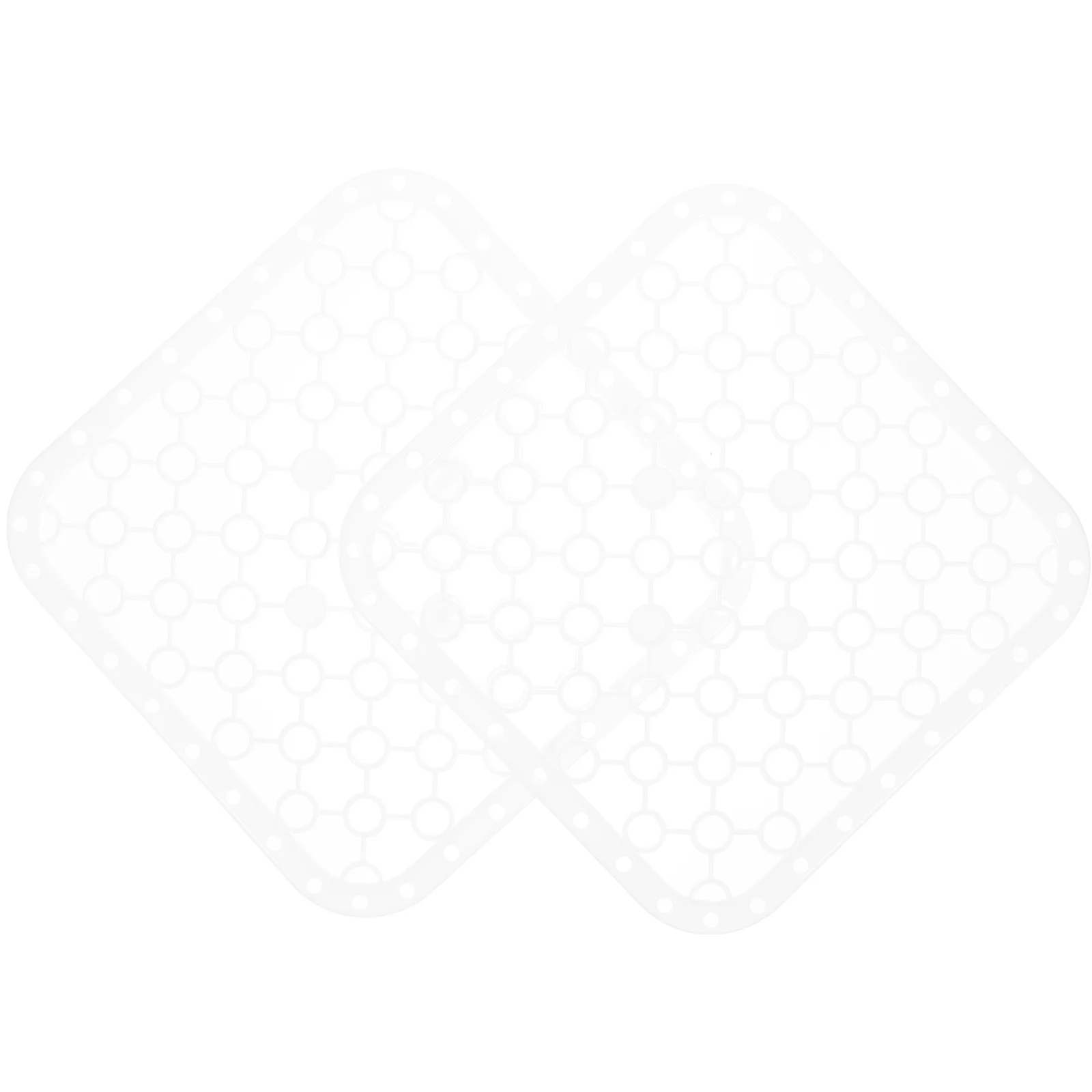

2 Pcs Kitchen Supplies Sink Mats Protectors Plastic Stainless Steel Fruits Vegetables
