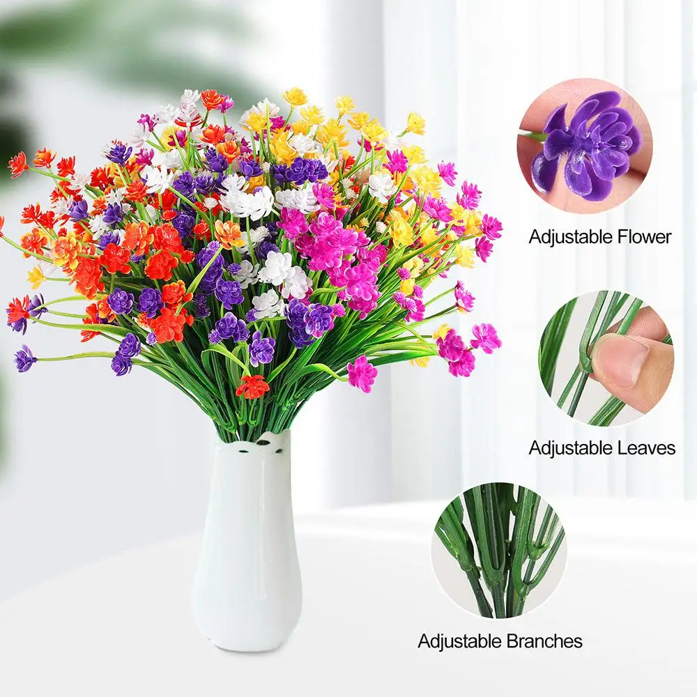 

Simulation Artificial Flower Spring Grass Camellia Home Decoration Simulation Flower Outdoor Anti-ultraviolet Green Shrub Plant