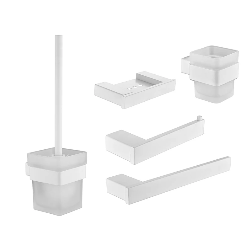 

Stainless Steel 304 Wall Mounted Bathroom Toilet Brush Holder Tooth Brush Holder Metal Dish Paper Holder Towel Ring Bar