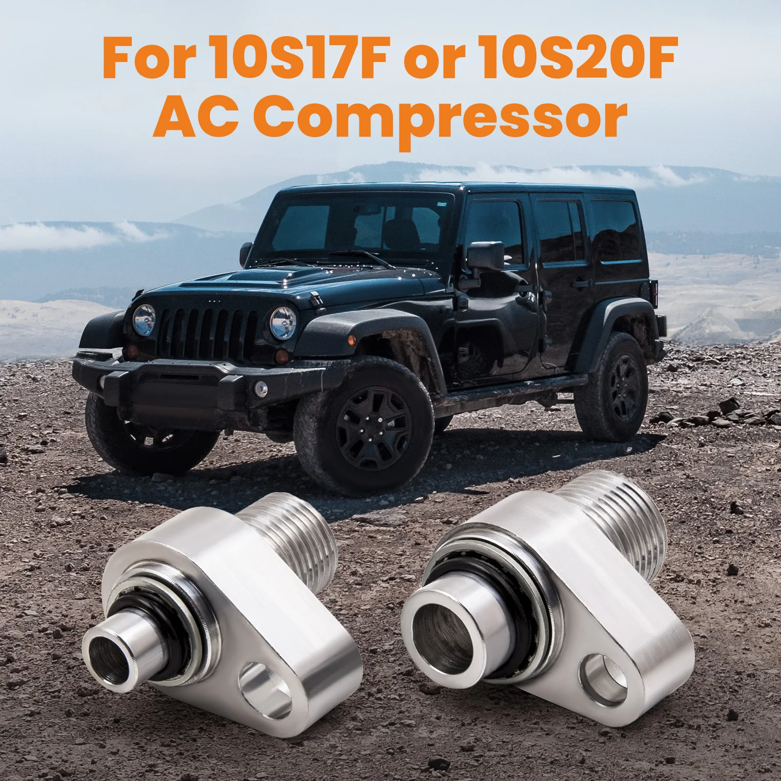 

A/C AC Compressor Adapter Fittings for 10S17F & 10S20F for LS Engine Swap