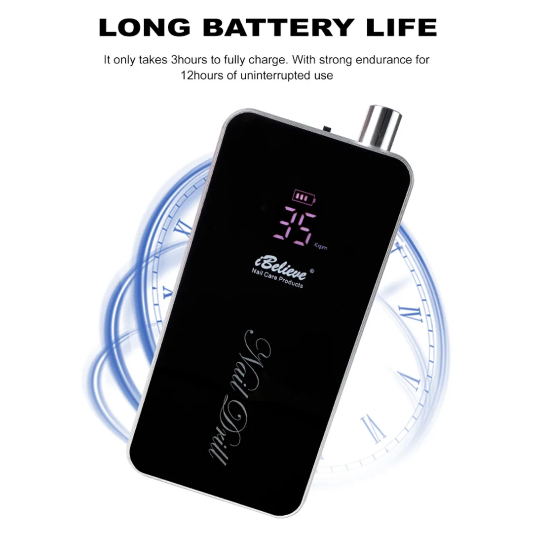 Аппарат для маникюра и педикюра бесщеточный Аккумуляторный