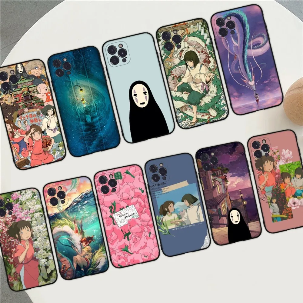 

Cartoon Spirited Away Phone Case For iPhone 15 14 11 12 13 Mini Pro XS Max Cover 6 7 8 Plus X XR SE 2020 Funda Shell