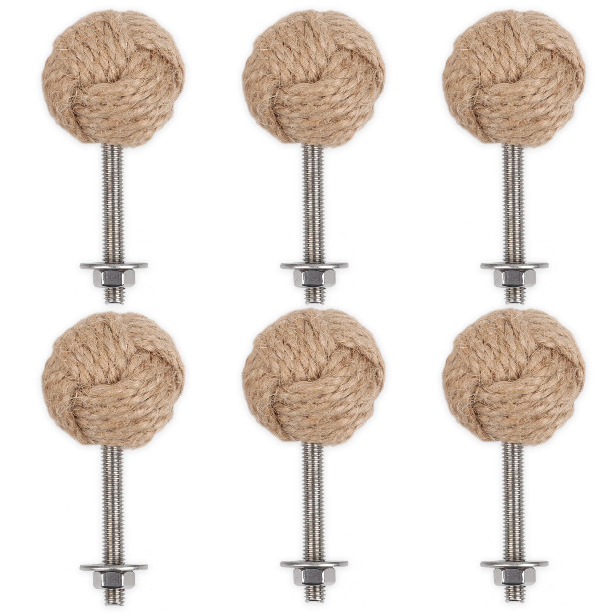 

Деревянные ручки для ящиков из пеньковой веревки