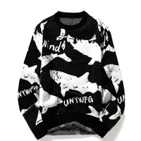 autumn and winter new mens sweater casual printing long sleeved round neck oversized youth fashion trend loose streetwear m 3xl