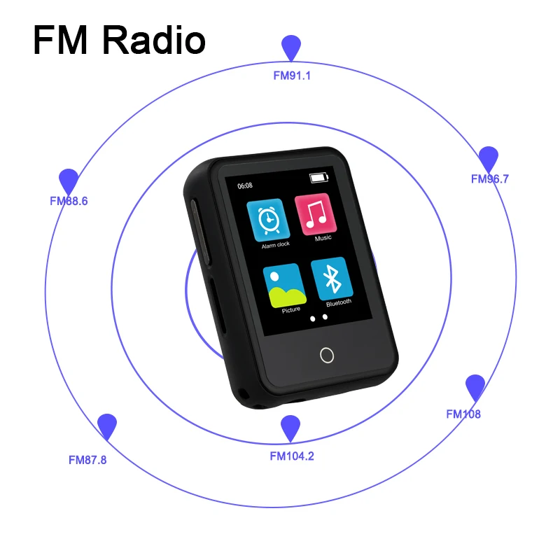 Оригинальный 3 5-дюймовый мини MP3-плеер с поддержкой Bluetooth 1 8 SD-карта сенсорный