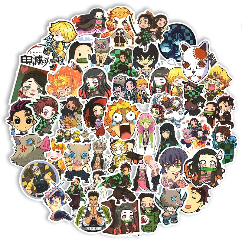 

50 pcs anime mix match graffiti stickers hand account personality graffiti suitcase mobile phone comic collection stickers
