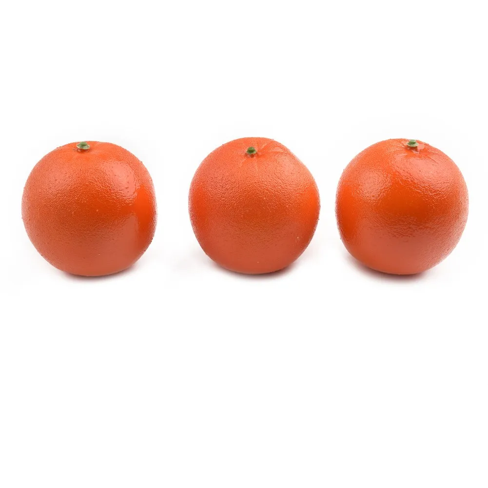 

3pcs Artificial Oranges Home Decoration Artificial Fake Simulated Oranges Fruit Model Ornament Festive & Party Supplies