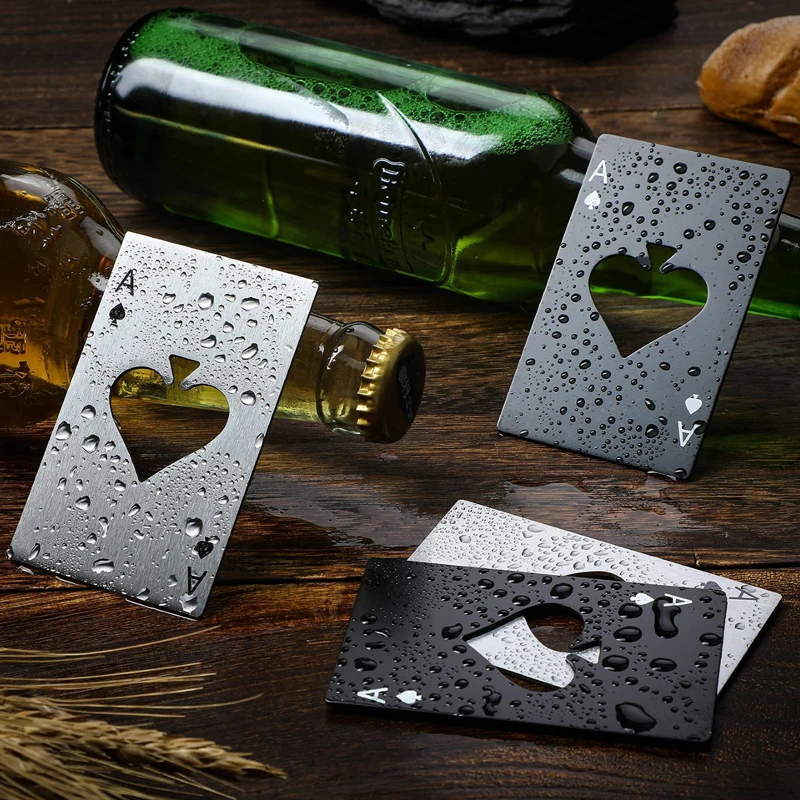 

Playing Cards Beer Opener Kitchen Accessories Stainless Steel Multi-Function Party Banquet Supplies Wine Bottle Gadgets