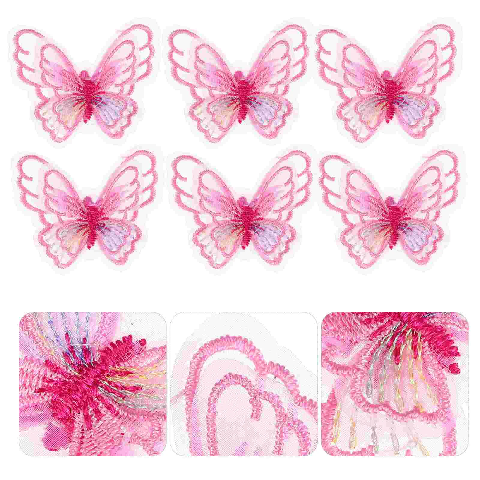 

Double Layer Butterfly Cloth Patch Wear-resistant Clothes Patches Cartoon Delicate Coat Supply