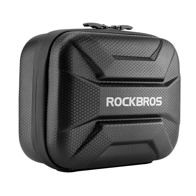 

ROCKBROS Folding Bike Front Bag Waterproof Hard Shell Bike Front Panniers Storage Case For Scooter MTB Road Bike