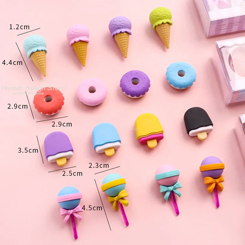 4 шт. Kawaii ластик Gomas De Borrar канцелярские ластики креативный школьный резиновый