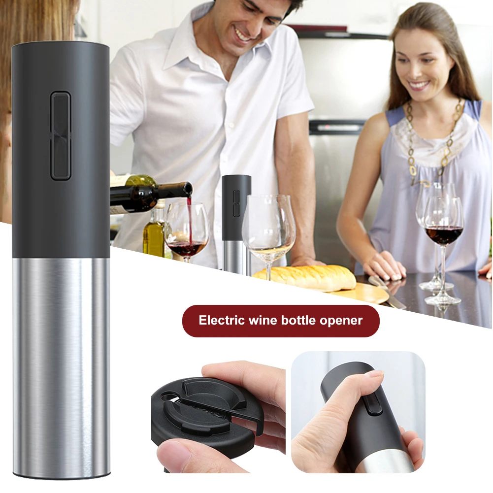 

Mini New Electric Wine Bottle Opener Foil Cutter Rechargeable Bottle Openers Automatic Red Wine Corkscrew Kitchen Bar Accessorie