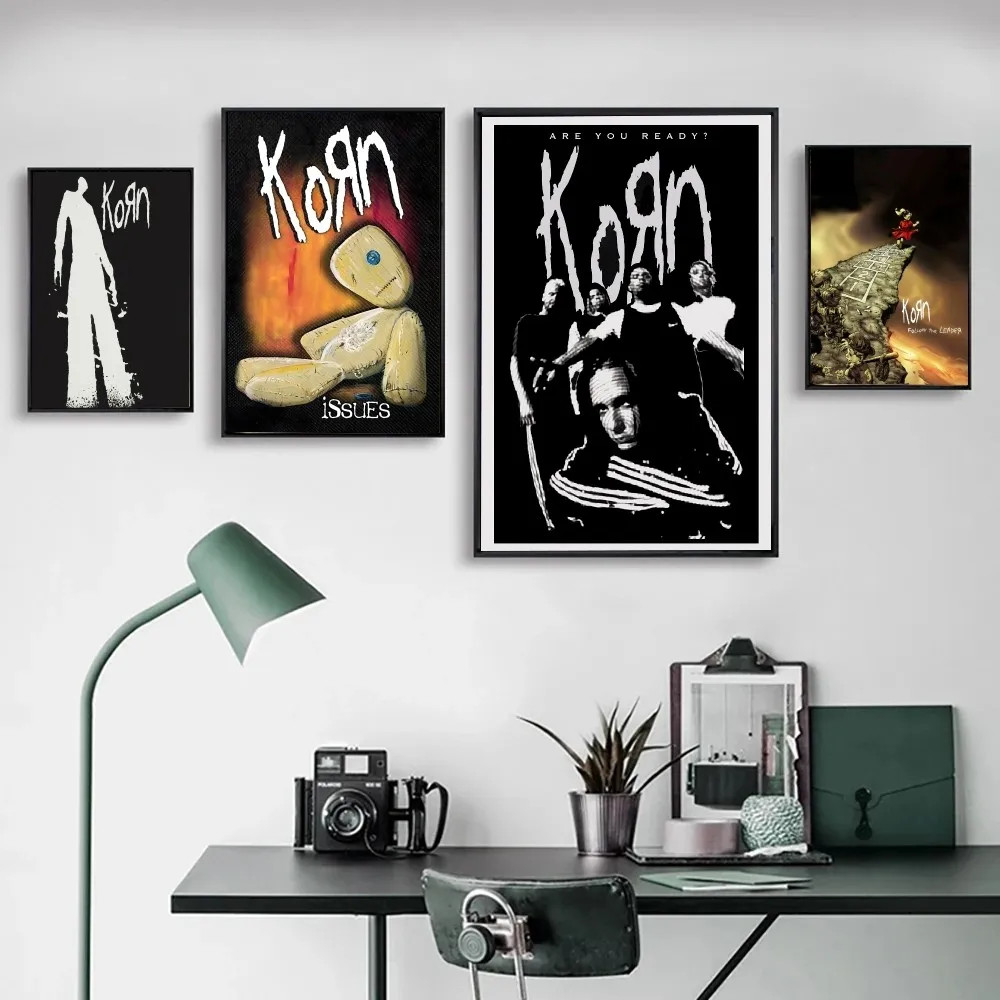 Музыкальный постер K-korn-Rock Band плакаты из крафт-бумаги винтажный настенная