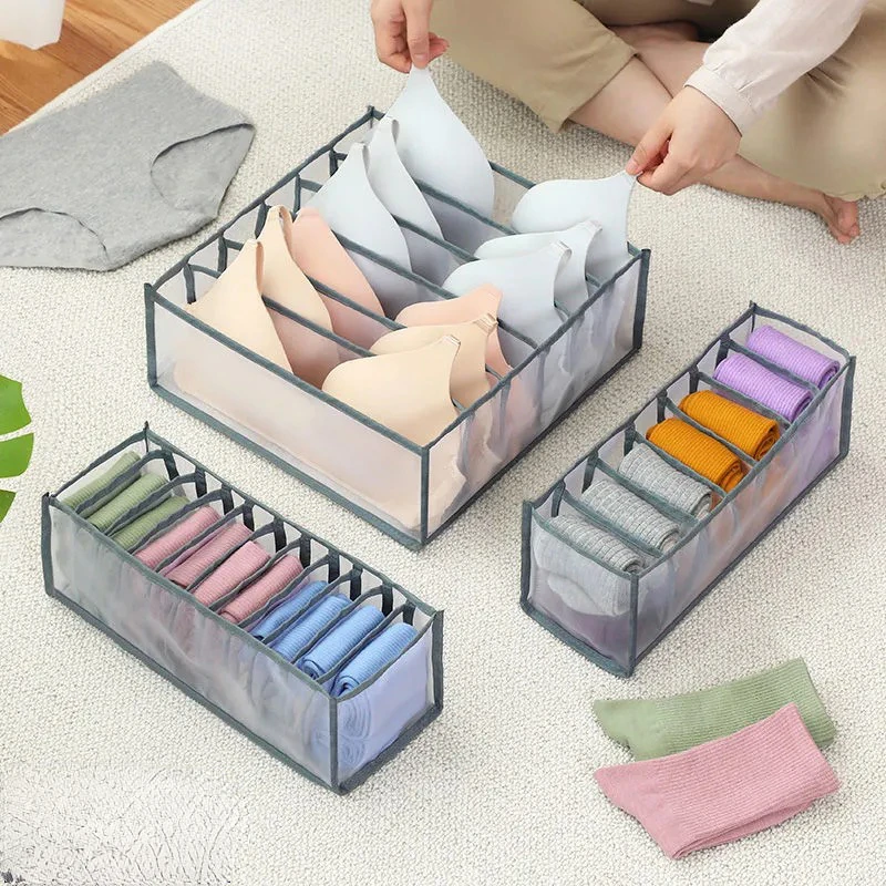 

Storage Organizer for Clothes Separated Socks Shorts Bra Storage Boxs Dormitory Closet Organizer Drawer Washable